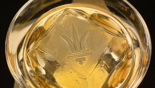 Engraving on rock ice