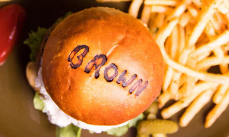 branding iron on hamburger buns