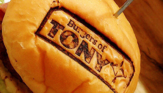 logo onto the burger buns