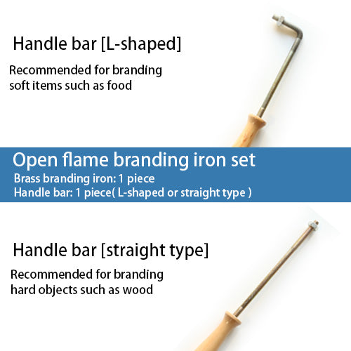Fire‑Heated Custom Brass Branding Iron Kit