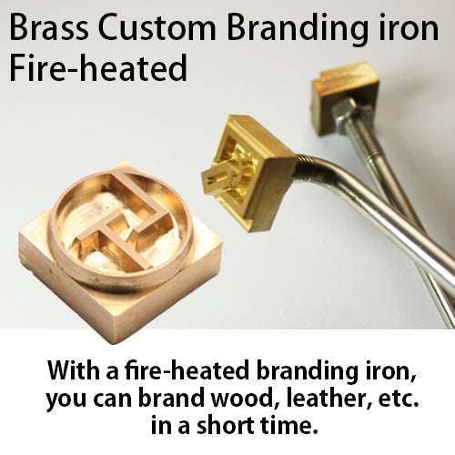 Fire‑Heated Custom Brass Branding Iron Kit