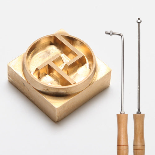 Fire‑Heated Custom Brass Branding Iron Kit