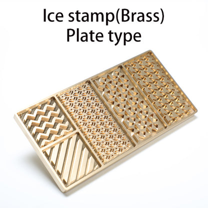 custom Ice stamp (made of brass) Plate type