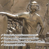 Custom Brass Photo Bas‑Relief