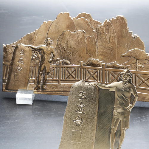 Custom Brass Photo Bas‑Relief