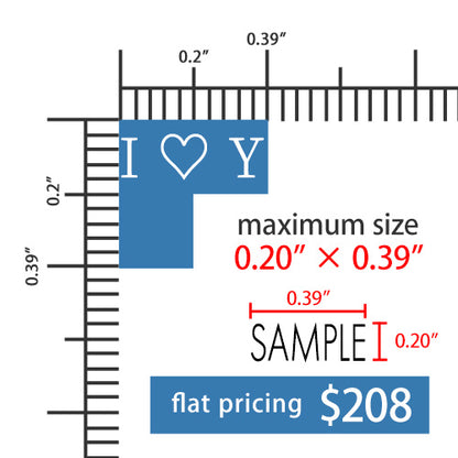 Custom Ring Stamps for Jewelry (SKD11 Tool Steel, Curved Face)