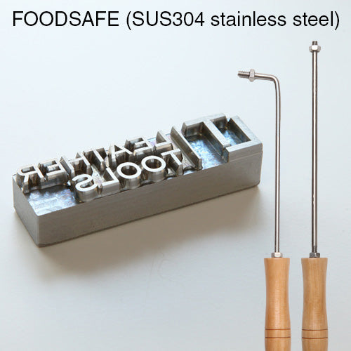 Fire‑Heated Custom 304 Stainless Steel Branding Iron Kit