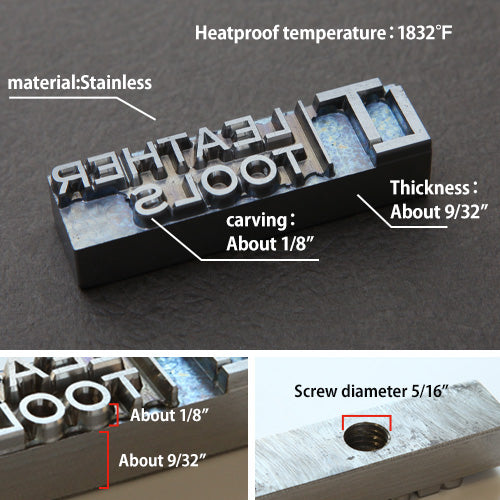 Custom 304 Stainless Steel Branding Iron