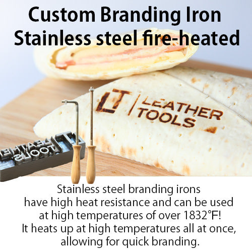 Fire‑Heated Custom 304 Stainless Steel Branding Iron Kit