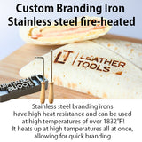 Fire‑Heated Custom 304 Stainless Steel Branding Iron Kit