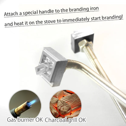 Branding iron (made of Stainless) Direct fire type